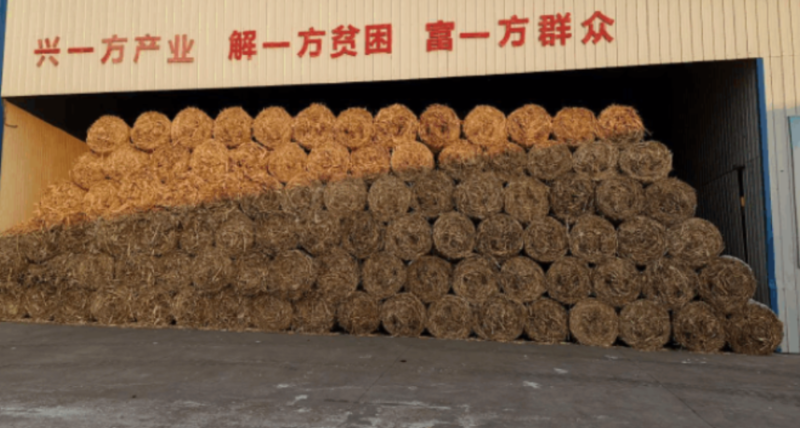 秸秆打捆直燃锅炉供暖工程储料